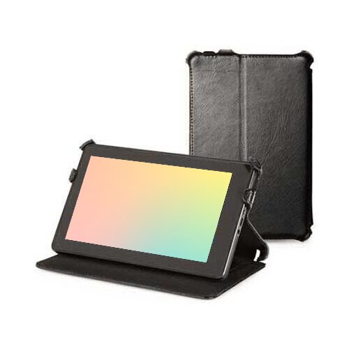 Kindle Fire Leather Case With Stand by Marware - Black (1st Gen 190 x 120mm) - Rebx.co.uk