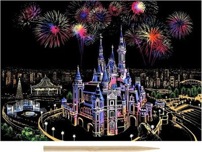 Scratch Art Diy Set - Famous City View Engraving Art For Kids & Adults