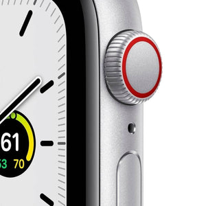 Apple Watch SE (GPS, 40mm) Silver Aluminium Case + White Strap