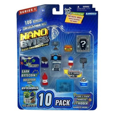 Nanobytes Series 1 Highly Collectable Accessories Pack - 10 Pack - New