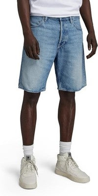G-STAR RAW Mens Triple A Denim Shorts Faded Air Force Blue Destroyed 28 Waist