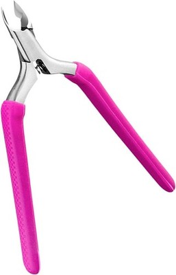 Stainless Steel Pink Cuticle Trimmer 6X11.2cm Salon Tool