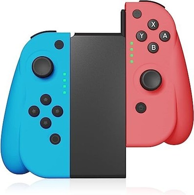 Zdigood Wireless Controller for Switch/Lite/OLED 6-Axis Gyro Red & Blue