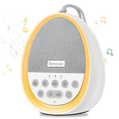 Homecube White Noise Machine, 29 Sounds, Rechargeable, USB Powered