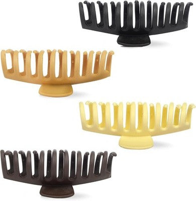 Qitmir 4-Pack Colorful Hair Claw Clips - Large & Small For All Hair Types