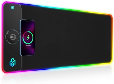 GIM RGB Wireless Charging Gaming Mouse Pad 15W LED 800x300mm Non-Slip