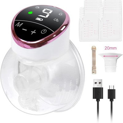HitTopss Wearable Electric Breast Pump, Portable Wireless Wearable Breast Pump