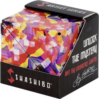 SHASHIBO Shape Shifting Box Sensory Magnetic Cube 70+ Shapes Confetti Artist
