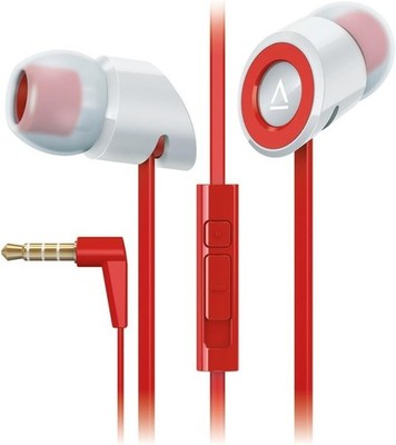 Creative HITZ MA350 Noise-Isolating In-Ear Headset Remote Mic Red/White