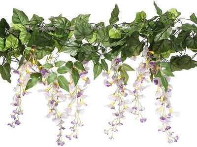 Solar String Lights Outdoor 33.6FT 60 LED Warm White Wisteria Grapevine Decor