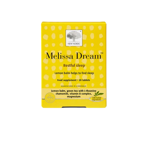 New Nordic Melissa Dream 20 Tablets Restful Sleep & Brain Function (BB 11/24) - Rebx.co.uk