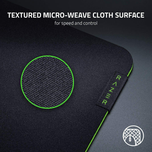 Razer Gigantus V2 Medium Gaming Mouse Mat Surface - Black & Green