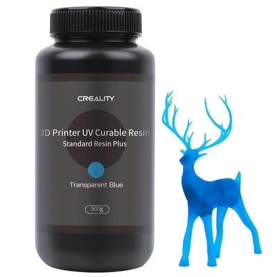Creality 3D Printer Resin 405nm UV Curing Low Odor Photopolymer Blue 1kg