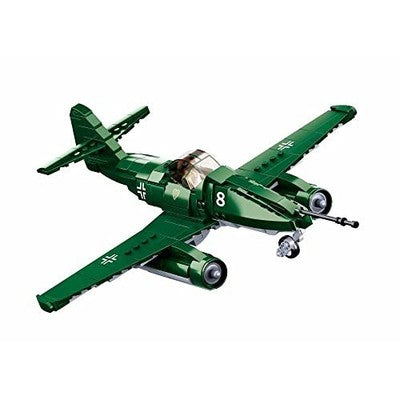 DAHONPA ME-262 Jet Fighter Building Bricks Set 338 Pieces with 1 Figure