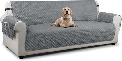 TAOCOCO 4 Seater Sofa Protector Slipcover for Pets Dark Grey