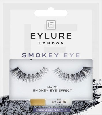 2 x Eylure Lashes #21 Smokey Eye Effect - Reusable False Eyelashes