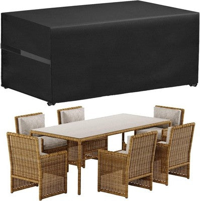 GUANJUNE Waterproof 420D Patio Table Set Cover 180x120x74cm Anti-UV Rectangular
