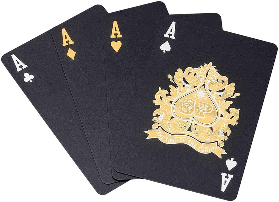 Cool Plastic Playing Cards , Deck of Waterproof Cards Poker for Gift Party Game