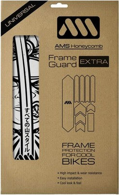 All Mountain Style Frame Guard XL Ronin Black MTB Protection Guard Sticker