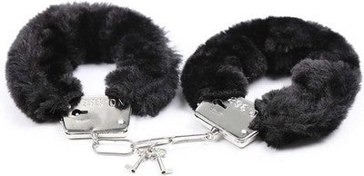 Llecdaseui Fuzzy Handcuffs - Double Lock Hand-Cuffs, Party Supplies Accessory