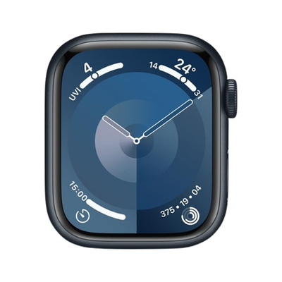 Apple Watch Series 9 (GPS, 45mm) Midnight Aluminium Case + Midnight Strap