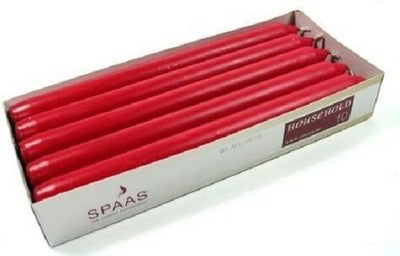Spaas Classic Red Candlesticks 10 Pc Elegant Table Decor
