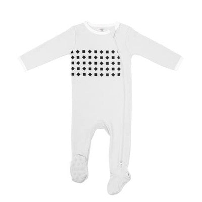 Nanit Breathing Wear Baby Pajamas 6-9M Pebble Grey Footed Cotton PJs