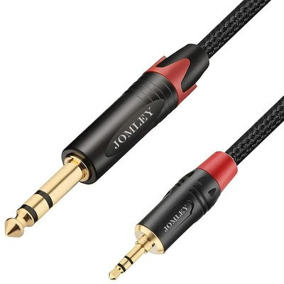 1 M 3.5 mm To 6.35 mm Trs Stereo Audio Adapter Cable For Guitar Amplifiers