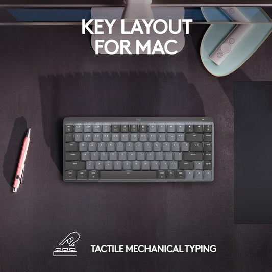 Logitech MX Mechanical Mini for Mac Wireless Illuminated Keyboard Space Grey UK