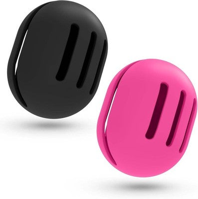 Fauxomor 2PCS Silicone Makeup Sponge Holder Case Travel Black Coffee