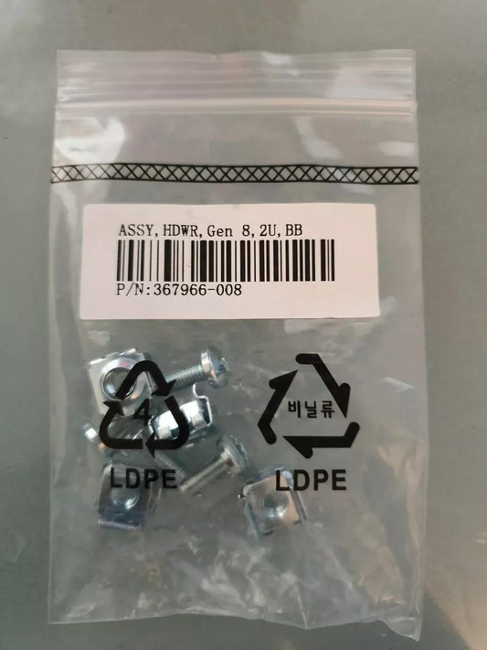 Hp 367966-008 Assy, Cage Nuts & Mounting Screws (Pack Of 4)