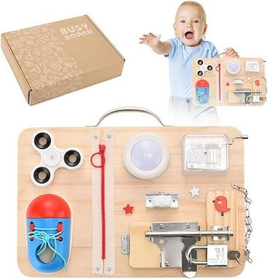 Aozzy Montessori 11-In-1 Activity Table Sensory Toy For Toddlers