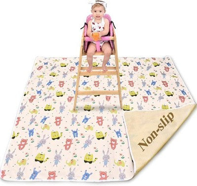Nabance Splash Mat 53" - Washable, Nonslip Waterproof Floor Protector
