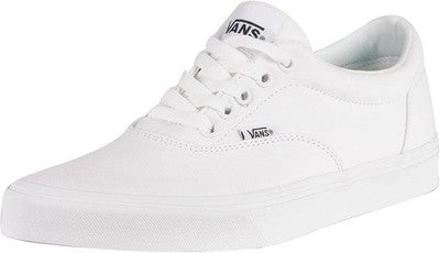 Vans Mens Doheny Trainers White Triple White W42 Canvas Shoes Size 7.5 UK
