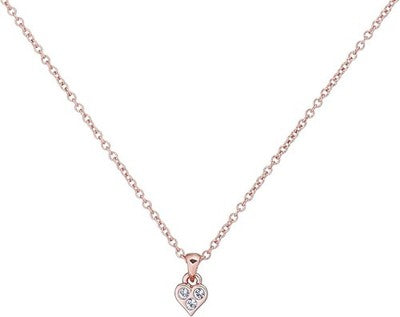 Ted Baker Neeno Small Heart Pendant Necklace Rose Gold/Crystal