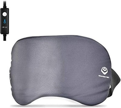 Silk Eye Mask Heated with 3 Level Themperature Warm Therapeutic