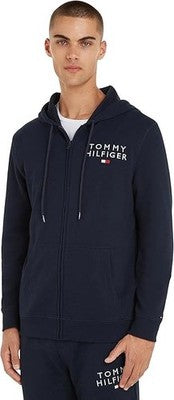 Tommy Hilfiger Men's Zip Hoodie Blue Desert Sky XL Casual Sweatshirt Top