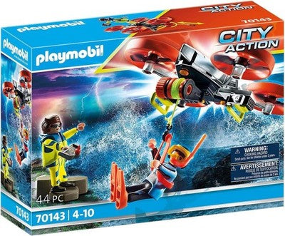 Playmobil City Action Rescue Diver & Rescue Drone Set - 70143