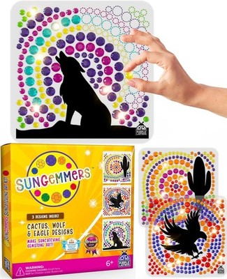 Sungemmers Window Art Crafts For Kids Suncatcher - Cactus,Wolf & Eagle Design