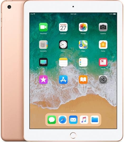 Apple iPad 9.7" 6th Gen (2018) 32GB A1893 Wi-Fi Tablet - Gold - view 1