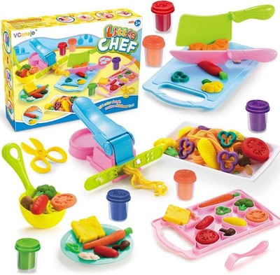 Color Dough Toys for Kid Kitchen Creations Little Chef Color Dough Set Games