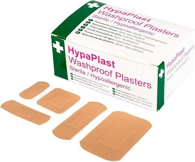 Hypaplast Pink Washproof Plasters Assorted Sizes Pack Of 3x 100 Sterile