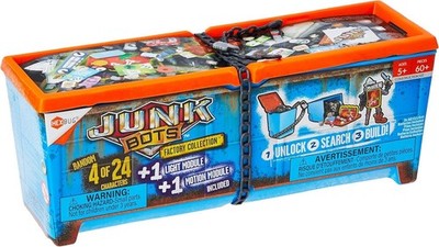 Hexbug Junkbots Industrial Dumpster - 4 Bot Figures Construction Kit.