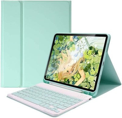 YEEHi Keyboard Case for Galaxy Tab S6 Lite 10.4" Bluetooth Mint Green