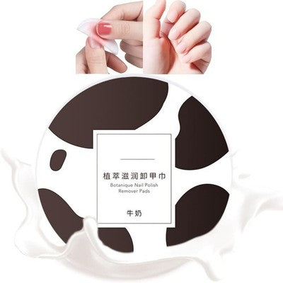 Milk Magic 48Pcs Gel Polish Remover Pads, Instant Nail Wipes In Box, Portable