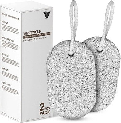 2 Pcs Volcanic Pumice Stone Foot Buffer Remover Feet Hard Skin