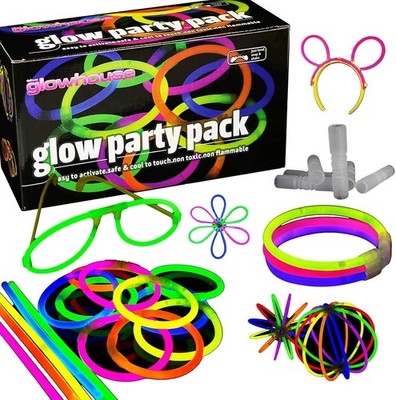 Huge Glow Stick Party Pack - 220 Pcs, Glowhouse Uk, Necklaces, Bracelets, Balls