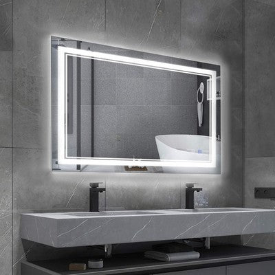BBE Led Bathroom Mirror 81 X 61cm Wall-Mounted , Dimmable Light & Touch Button