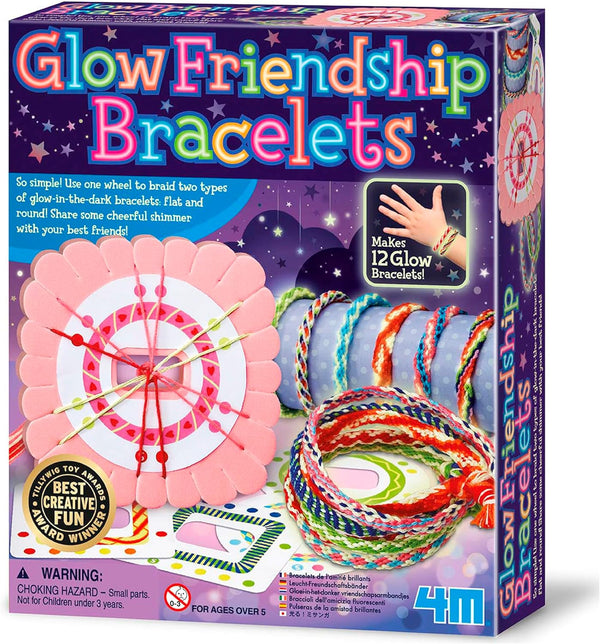 4M Glow in The Dark Friendship Bracelet Making Kit, DIY Bracelet - NEW *BOX DAMAGED* - Rebx.co.uk