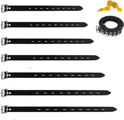 BDSM Bondage Set 7 Straps Leather Harness Rope Restraints Kit Adult Couples